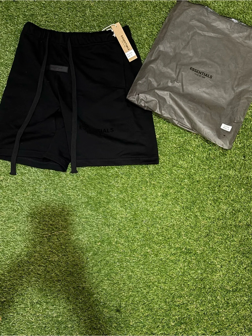 Fear of God Essentials Black Athletic Sweatshorts